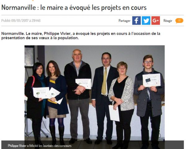 Concours Photo Normanville Prix du Conseil Municipale Journal Paris Normandie