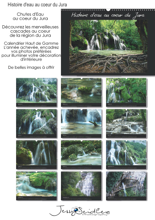 Calendrier FR Histoire d'eau au coeur du Jura 19,99€-29,99€