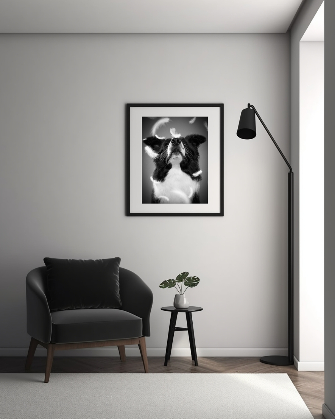 Black and Gray Minimalist Photo Frame Mockup Instagram Post (2)